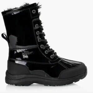 UGG Adirondack Boot Black Patent Waterproof Women’s 7 VGUC Winter